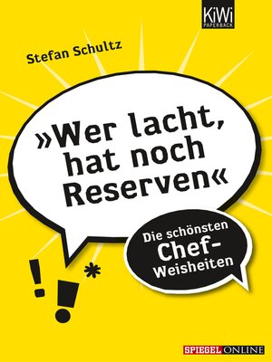 cover image of »Wer lacht, hat noch Reserven«
